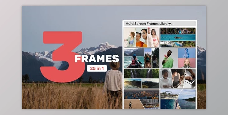 Download Multi Screen Frames Library – 3 Frames (Videohive 39285669) - AE Project