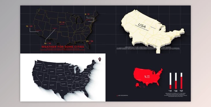 Download USA Map Promo Ver 0.2 (Videohive 39323443) - AE Project