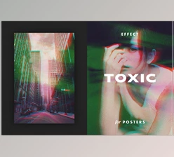 Download Toxic Glitch Effect for Posters CreativeMarket - 7035842
