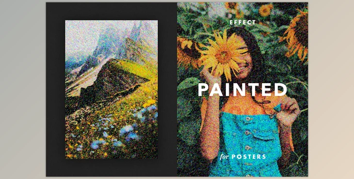 Download Painted Photo Effect for Posters CreativeMarket - 7035871