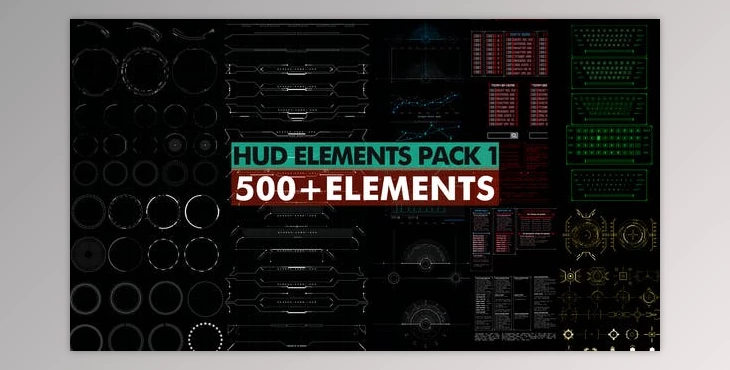 Download HUD Elements Pack 1 (Videohive 39209206) - AE Project
