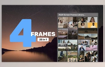 Download <span class='badge badge-warning'>Multi</span> Screen Frames Library – 4 Frames (Videohive 39344587) - AE Project