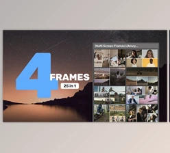 Download Multi Screen Frames Library – 4 Frames (Videohive 39344587) - AE Project