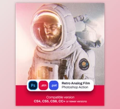 Download Retro analog film photoshop action