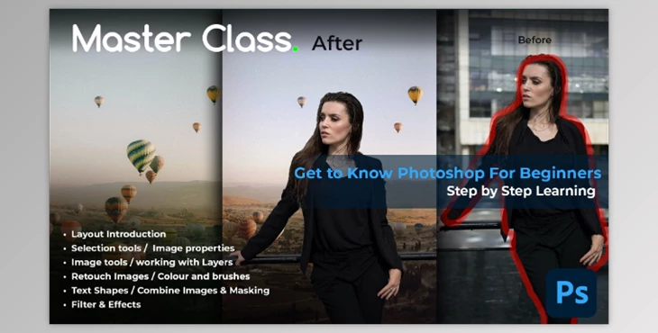 Download Get start with Adobe Photoshop | Step by Step Master Class For beginners