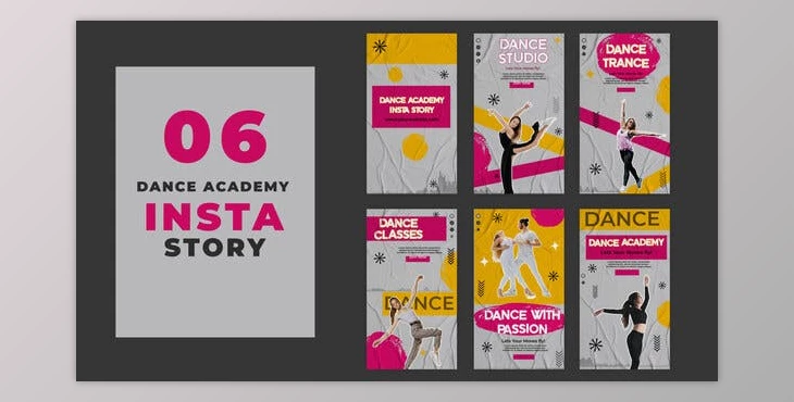 Download Dance Academy Classes Instagram Social Media Post (Videohive 39215814) - AE Project