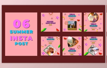 Download Summer Coming Instagram Social <span class='badge badge-warning'>Media</span> Post (Videohive 39216068) - AE Project