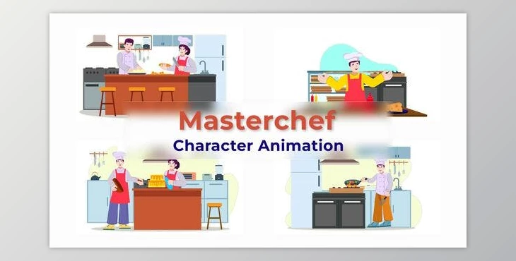 Download Masterchef Cooking Animation Scene 02 (Videohive 38195191) - AE Project