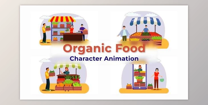 Download Organic Food Explainer Animation Scene (Videohive 38196025) - AE Project
