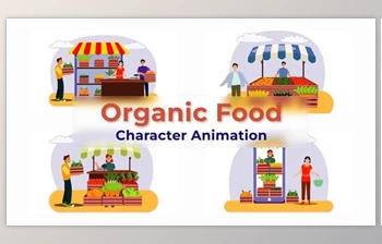 Download Organic Food Explainer <span class='badge badge-warning'>Animation</span> Scene (Videohive 38196025) - AE Project