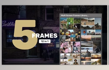 Download <span class='badge badge-warning'>Multi</span> Screen Frames Library – 5 Frames (Videohive 39406168) - AE Project