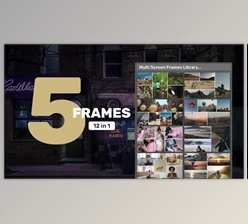 Download Multi Screen Frames Library – 5 Frames (Videohive 39406168) - AE Project