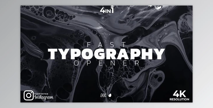 Download Fast Typography Opener (Videohive 31529112) - AE Project