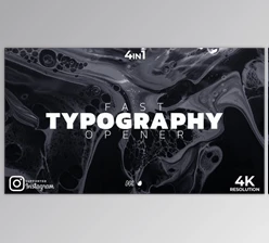 Download Fast Typography Opener (Videohive 31529112) - AE Project
