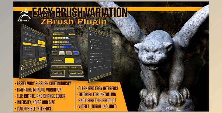 Download Easy Brush Variation ZBrush Plugin