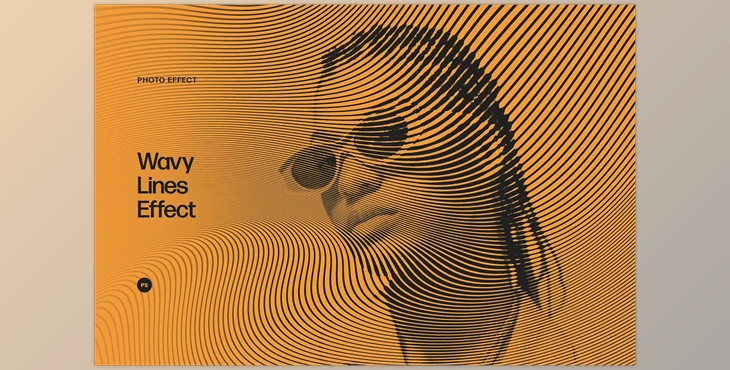Download Wavy Lines Photo Effects for Photoshop