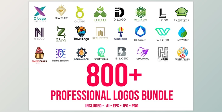 Download 800+ Professional Logos Bundle CreativeMarket - 6294374