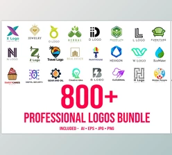 Download 800+ Professional Logos Bundle CreativeMarket - 6294374