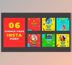 Download Enjoy The Summer Vibes Instagram Social Media Post (Videohive 39215491) - AE Project