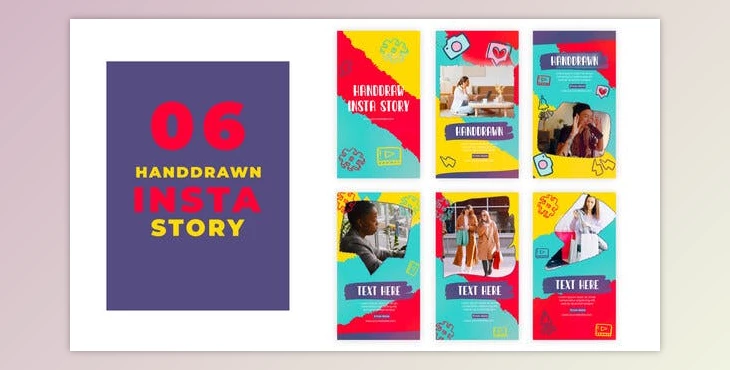 Download Hand Drawn Instagram Story Template (Videohive 39215529) - AE Project