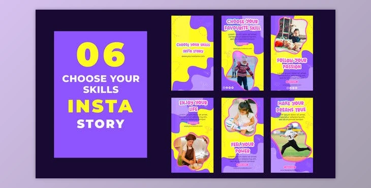 Download Choose Skills Enjoy Life Instagram Story (Videohive 39216881) - AE Project