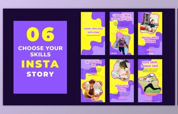 Download Choose Skills Enjoy <span class='badge badge-warning'>Life</span> Instagram Story (Videohive 39216881) - AE Project