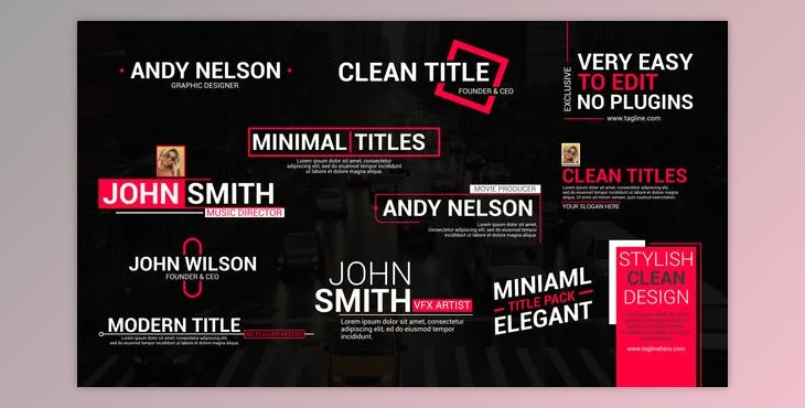 Download Clean Title Lower Thirds (Videohive 39424167) - AE Project