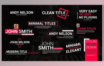 Download <span class='badge badge-warning'>Clean</span> Title Lower Thirds (Videohive 39424167) - AE Project