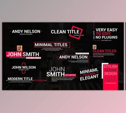 Download Clean Title Lower Thirds (Videohive 39424167) - AE Project