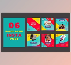 Download Colorful Hand Drawn Instagram Social Media Post (Videohive 39215444) - AE Project