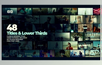 Download Titles & <span class='badge badge-warning'>Lower</span> Thirds (Videohive 39444068) - AE Project
