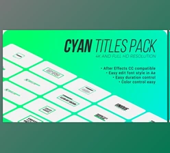 Download Cyan. – Titles Pack for After Effects (Videohive 39460235) - AE Project