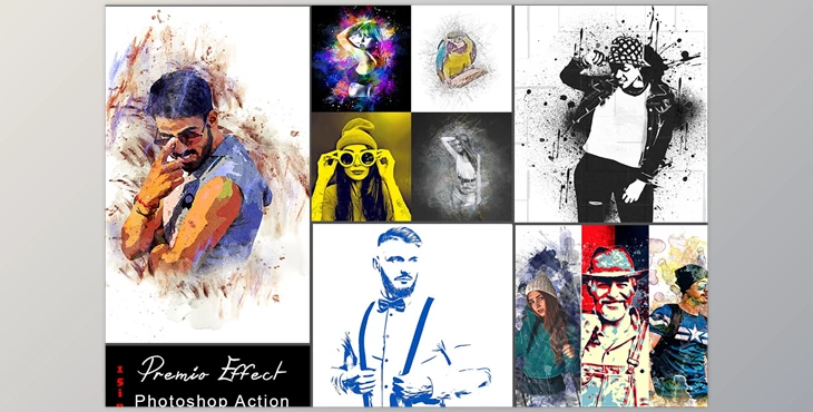 Download 15 in 1 Premio Effect Photoshop Action CreativeMarket - 7796685