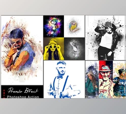 Download 15 in 1 Premio Effect Photoshop Action CreativeMarket - 7796685