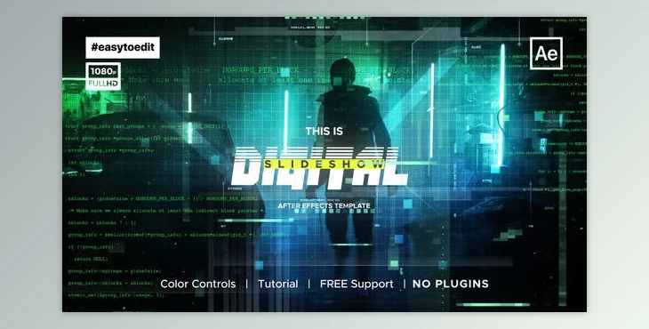 Download Sci-Fi Digital Slideshow (Videohive 39473585) - AE Project