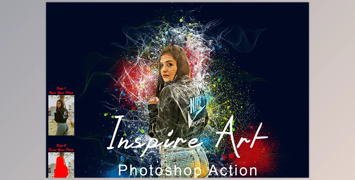 Download Inspire Art Photoshop Action CreativeMarket - 7798100