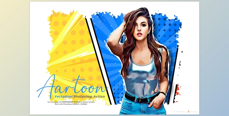 Download Aartoon – Vectorizer Photoshop Action CreativeMarket - 7092610