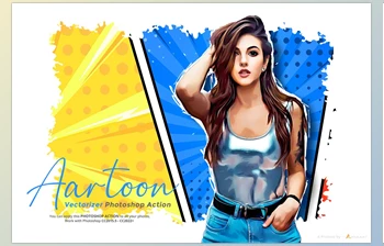 Download Aartoon – Vectorizer Photoshop Action <span class='badge badge-warning'>CreativeMarket</span> - 7092610