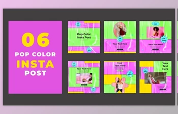 Download Attractive Pop Color Instagram Social Media Post (Videohive 39215469) - AE Project