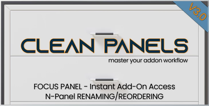 Download Blender Market – Clean Panels v3.0.0k