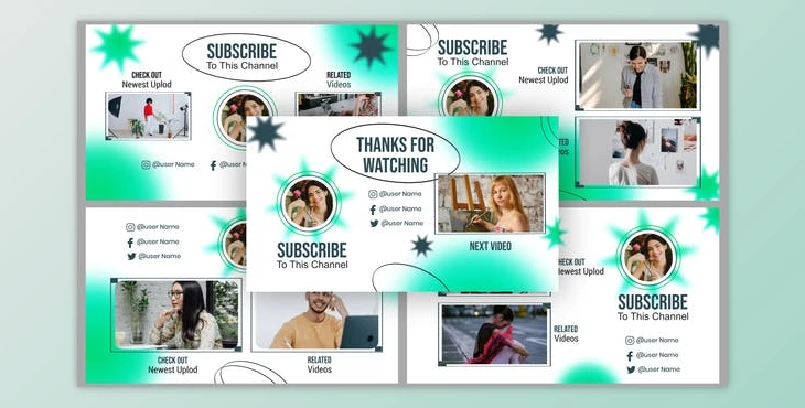 Download Attractive Creative Design for After Effects End Screen (Videohive 39505472) - AE Project