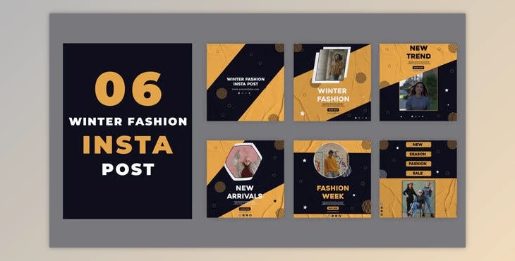 Download Winter Season Fashion Instagram Post (Videohive 39216165) - AE Project