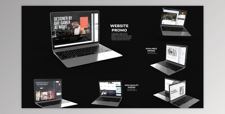 Download Laptop Website Promo (Videohive 36009462) - AE Project