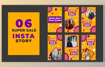 Download Biggest <span class='badge badge-warning'>Super</span> Sale Instagram Stories Template (Videohive 39216259) - AE Project
