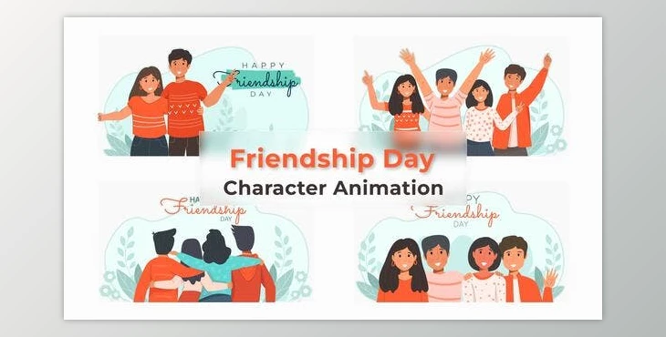 Download Friendship Day Animated Scene (Videohive 38193487) - AE Project