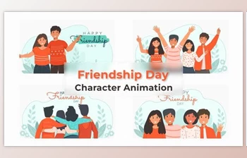 Download Friendship <span class='badge badge-warning'>Day</span> Animated Scene (Videohive 38193487) - AE Project
