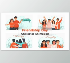 Download Friendship Day Animated Scene (Videohive 38193487) - AE Project