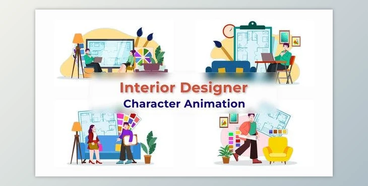 Download Interior Designer Explainer Animation Scene (Videohive 38194996) - AE Project
