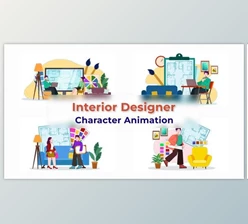 Download Interior Designer Explainer Animation Scene (Videohive 38194996) - AE Project