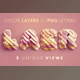 Download Color Layers – 3D Lettering CreativeMarket - 7545681